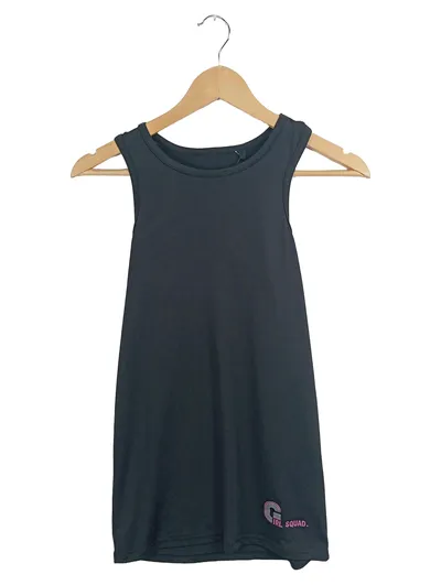 ERGEENOMIXX Kinder Sport Top Tanktop Schwarz Gr. 164 Girl Squad