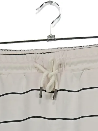 Soyaconcept Damen Sportrock Gr. 38 Weiß Gestreift Freizeit Rock