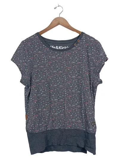 Alife & Kickin Damen T-Shirt XL 42 Maritim Anker Muster Mehrfarbig