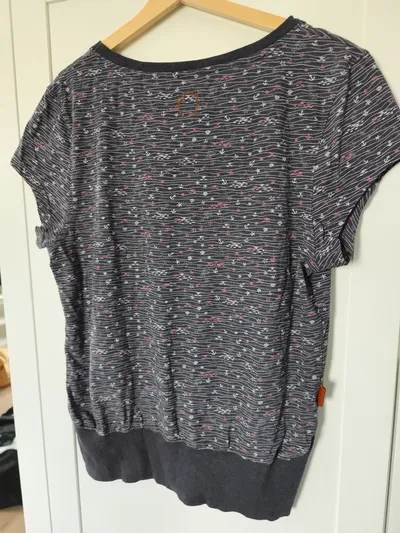 Alife & Kickin Damen T-Shirt XL 42 Maritim Anker Muster Mehrfarbig