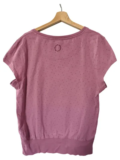 Alife & Kickin Damen T-Shirt Rosa Grafik Kurzarm Gr. XL Freizeit
