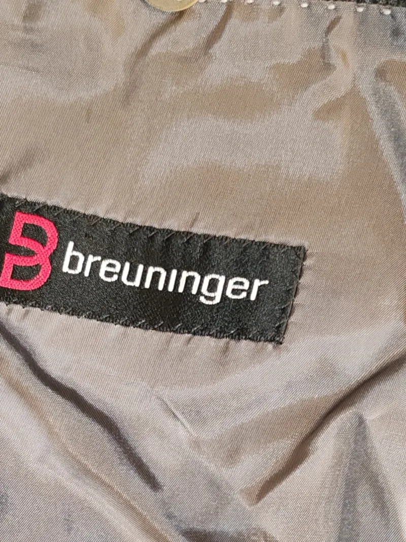 Breuninger Herren Sakko Gr. 50/L Grau Kariert Klassisch Business 4