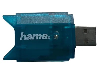 Hama Kartenlesegerät USB Stick Adapter Türkis MicroSD SDHC SDXC