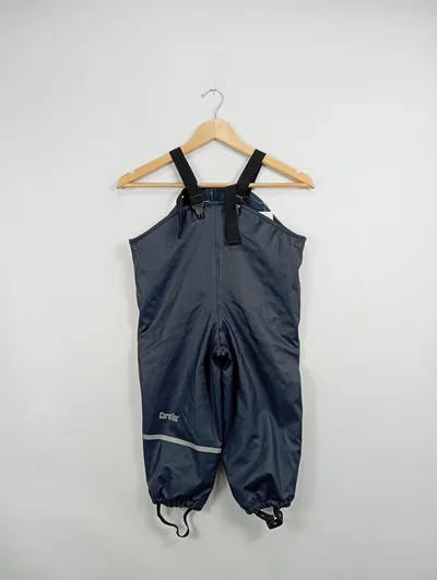 CareTec Kinder Regenhose Latzhose Blau Gr. 98 Outdoor Polyester