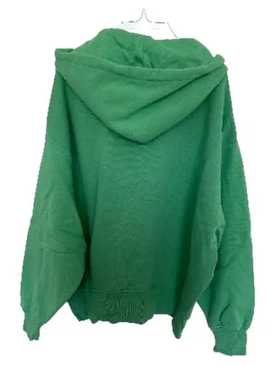 CLOSED Sweatjacke Damen Gr. L Grün Hoodie Kapuze Reißverschluss Baumwolle