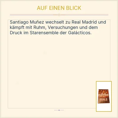 Goal II - Der Traum ist Real! DVD Alessandro Nivola Kuno Becker Fußballfilm