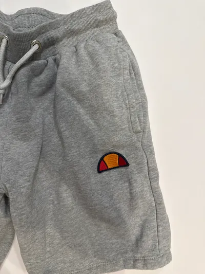 Ellesse Kinder Sport Shorts Grau Gr. 152 Baumwolle Logo Print