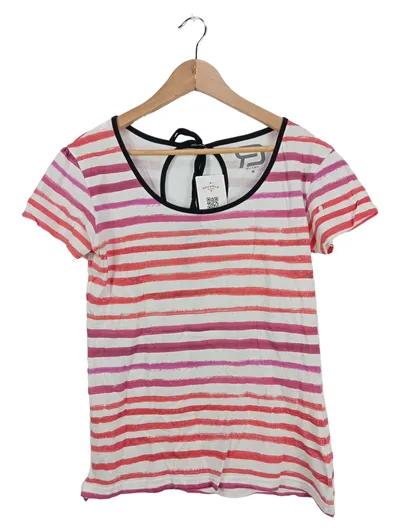 EMP Damen T-Shirt Gestreift Mehrfarbig Gr. M Baumwolle Casual