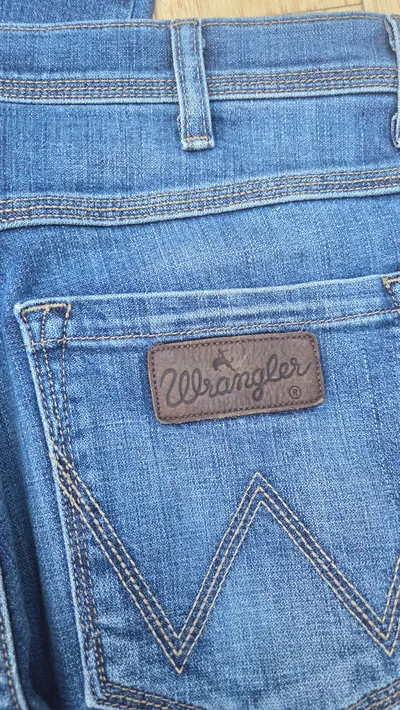Wrangler Jeans Herren Regular Fit W32/L30 Blau Vintage Baumwolle