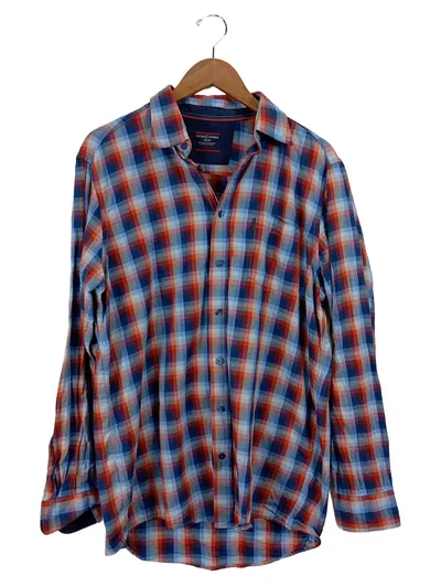 Casa Moda Herren Business Hemd kariert Gr. 42 Mehrfarbig Baumwolle