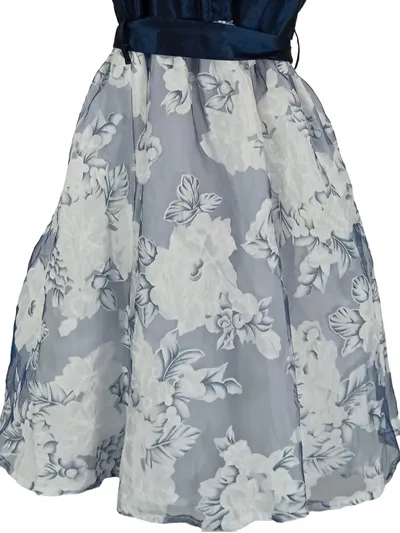 Topo in fashion Kinder Festliches Kleid Blumenmuster Gr. 152 Elegant