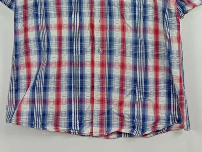 Rick Armand kariertes Kurzarmhemd Herren 40/L Mehrfarbig Casual