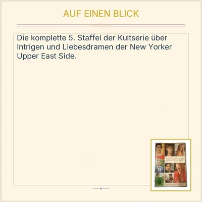 Gossip Girl - Die komplette fünfte Staffel DVD Blake Lively Warner Bros.