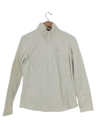 Jack Wolfskin Damen Fleece Pullover Beige Gr. 38/M Outdoor Halb-Reißverschluss