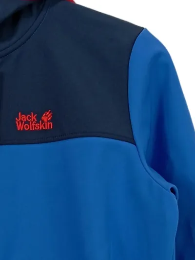 Jack Wolfskin Kinder Softshelljacke Gr. 164 Blau Outdoor Kapuze