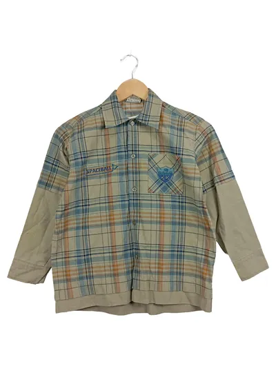 DOGNOSE Kinder Freizeithemd kariert Gr. 140 Mehrfarbig Casual Langarm