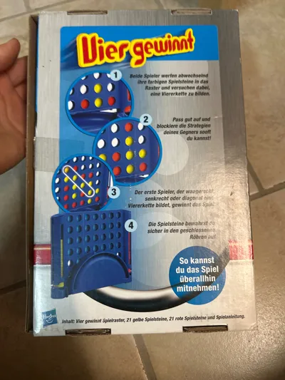 MB Spiele Vier gewinnt Brettspiel Strategie Kinderspiel
