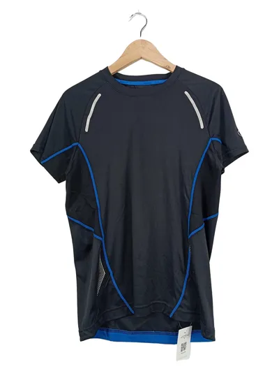 BMW Athletics Herren Sport Shirt Schwarz Gr. S Polyester Kurzarm