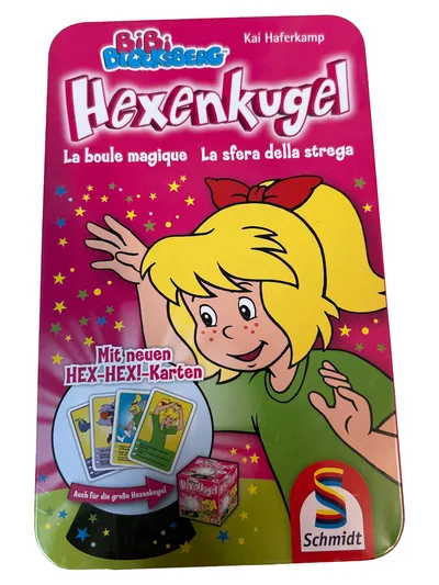 Schmidt Bibi Blocksberg Hexenkugel Kartenspiel Kinderspiel Kai Haferkamp