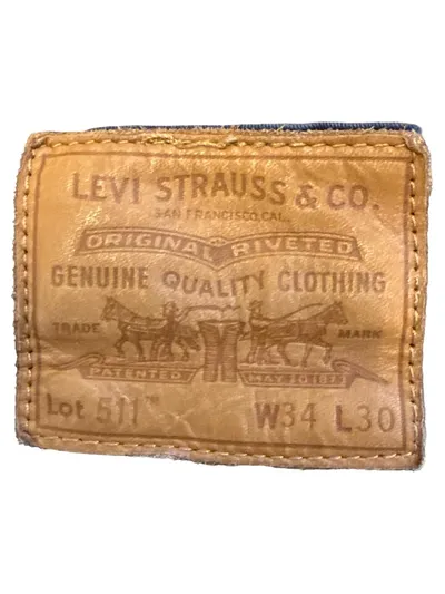 Levi's 511 Herren Jeans Regular Fit W34/L30 Blau Denim Hose