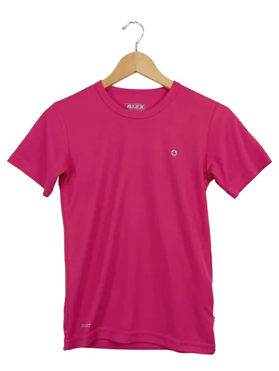 ALEX ATHLETICS Kinder Sport Shirt Pink Gr. 152 Sportlich Kurzarm