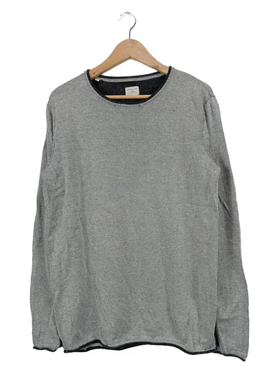 SELECTED HOMME Herren Pullover Gr. 40/XXS Grau Casual Baumwolle