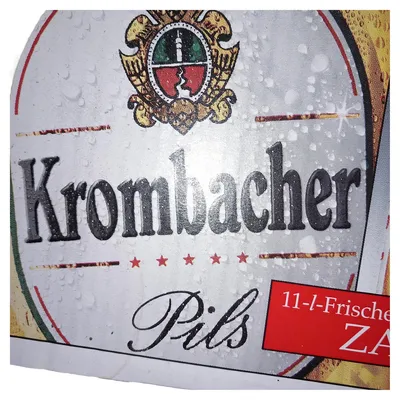 Krombacher Zapfkopf 11-l-Frische-Fass Pils Bier Party Zubehör