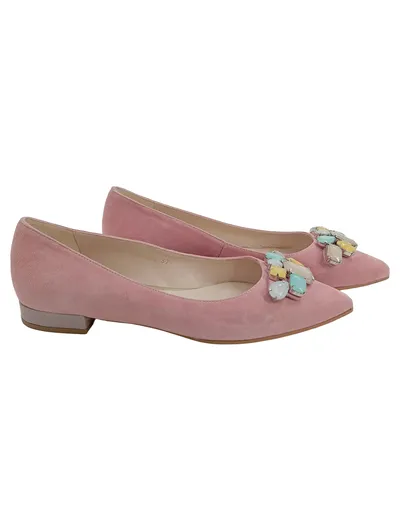 Alba Moda Damen Pumps Pink Gr. 37 Elegant mit Strasssteinen