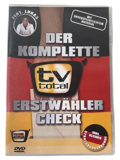 TV Total Der Komplette Erstwähler Check DVD feat. Lukas Podolski