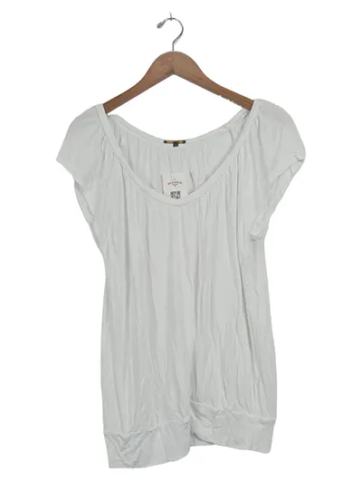 LASCANA Damen Unterkleid Shirt Gr. 40-42 Weiß Casual Viskose