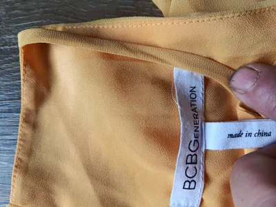 BCBGeneration Damen Sommerkleid Gr. 40 Gelb Feminin Maxikleid Rüschen