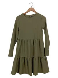 EIGHT2NINE Damen Strickkleid Langarm Oliv Gr. 36/S Casual Rippstrick 1
