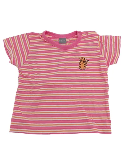 Schiesser Baby T-Shirt Gr. 80 gestreift Tiger Motiv Mehrfarbig Casual