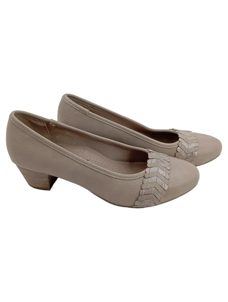 Easy Street Damen Ballerinas Beige Gr. 39 Elegant 1