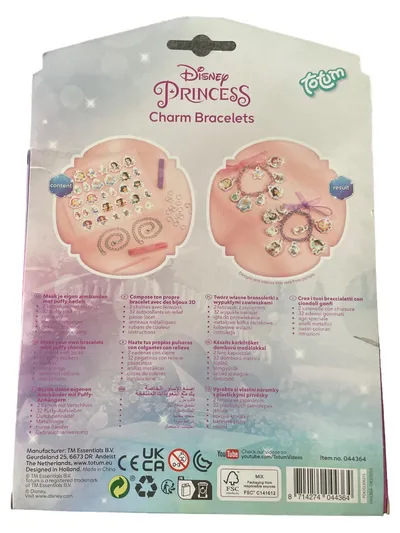Disney Princess Charm Armbänder Schmuck Bastelset Kinder Mehrfarbig