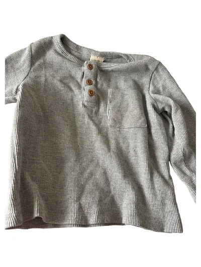 ALANA Kinder Langarmshirt Gr. 86 Grau Casual Rippstrick