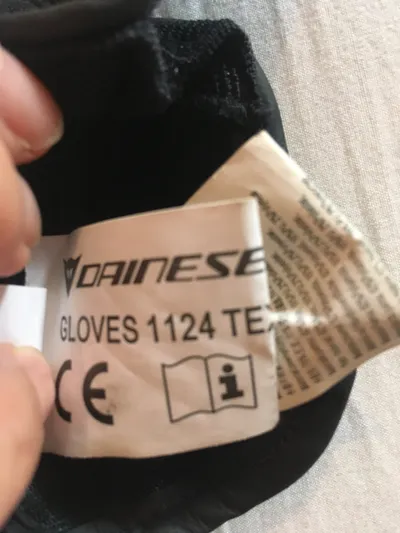 Dainese Motorradhandschuhe Schwarz Gr. S Textil CE-zertifiziert