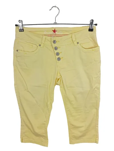 Buena Vista Damen Stoffhose Capri Gelb Gr. S Casual