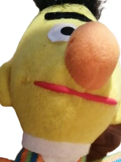 Fisher-Price Sesamstraße Bert Plüschfigur Kuscheltier Mehrfarbig Charmant