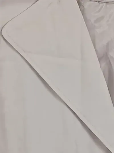Mohito Damen Trenchcoat Kleid Ärmellos Beige Gr. 36 Gürtel Klassisch