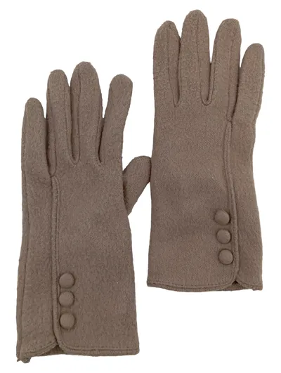Judith Williams Damen Abendhandschuhe Elegant Beige UNI 22cm