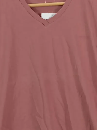 Mexx Damen T-Shirt V-Ausschnitt Rosa Gr. 36/S Casual