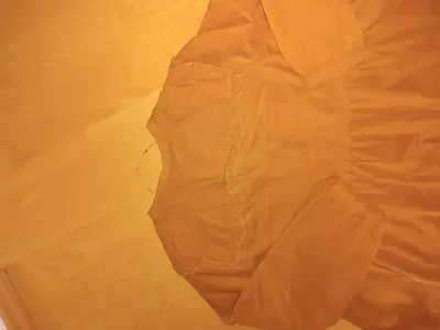 TU Damen Hemdbluse Langarm Gelb Gr. 50/4XL Feminin Rüschen Baumwolle