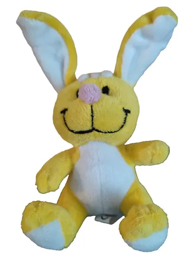Windel Baby Kuscheltier Plüschtier Hase gelb Mehrfarbig 17cm