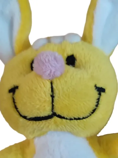 Windel Baby Kuscheltier Plüschtier Hase gelb Mehrfarbig 17cm