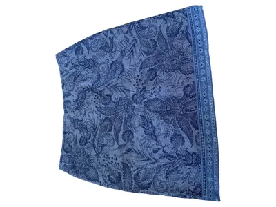 Container Damen Hosenrock Gr. 30 Blau Blumenmuster Casual