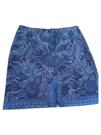 Container Damen Hosenrock Gr. 30 Blau Blumenmuster Casual