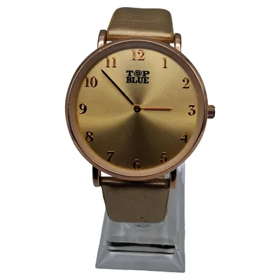 Markenlos Damen Armbanduhr Elegant Gold Kunststoff Uni Alltag 24cm