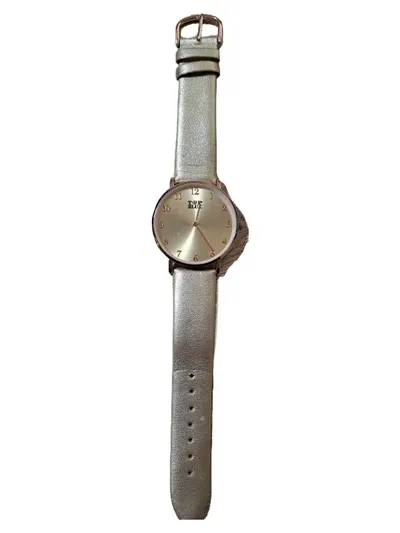 Markenlos Damen Armbanduhr Elegant Gold Kunststoff Uni Alltag 24cm