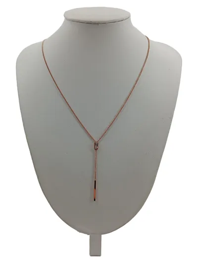 PURELEI Halskette Damen Rosegold Elegant Strass 58.4cm Kette Schmuck